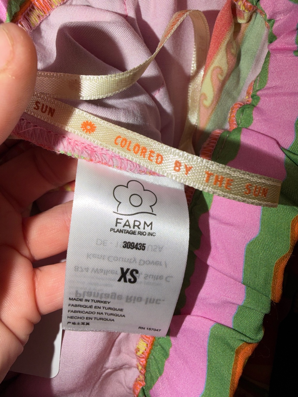 ❤️🩷 NWT FARM Rio Wide-Leg Pants with Beaded Tassels - Picture 8 of 9